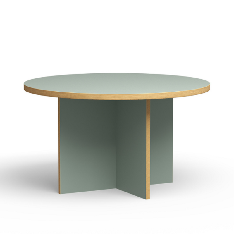 HKLIVING-collectie Eettafel pale green round 130cm