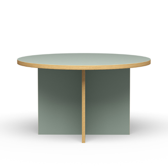 HKLIVING Eettafel pale green round 130cm