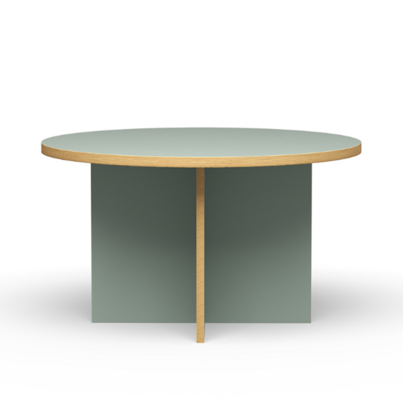 HKLIVING-collectie Eettafel pale green round 130cm