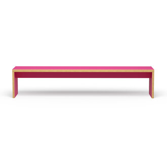HKLIVING Bench, raspberry, 220cm