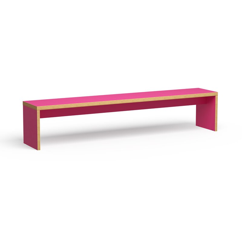HKLIVING-collectie Bench, raspberry, 220cm