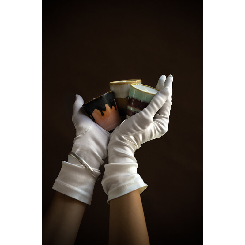 HKLIVING-collectie 70s ceramics: Christmas special mini frost & firewood, set of 3