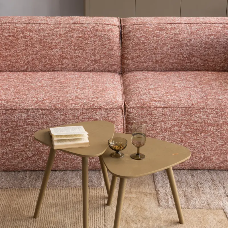 WOOOD-collectie Noven Handgeweven Vloerkleed Wol/Katoen Zand 170X240Cm