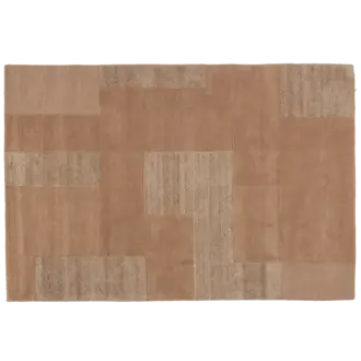 WOOOD Noven Handgeweven Vloerkleed Wol/Katoen Zand 170X240Cm