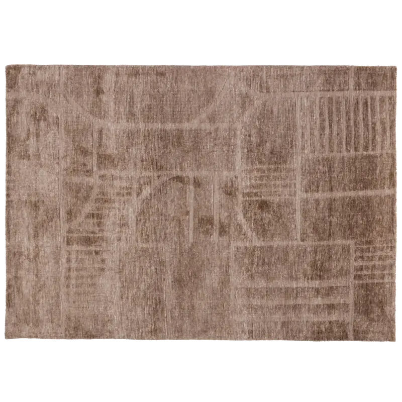 WOOOD-collectie Lovi Vloerkleed Polyester/Katoen Taupe 170X240Cm