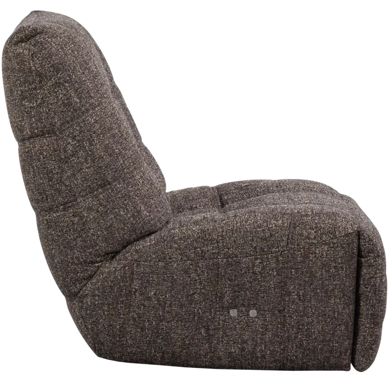 WOOOD-collectie Hein Relaxfauteuil Elektrisch Melange Antraciet/Bruin