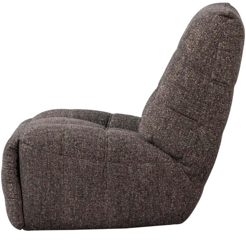WOOOD-collectie Hein Relaxfauteuil Elektrisch Melange Antraciet/Bruin