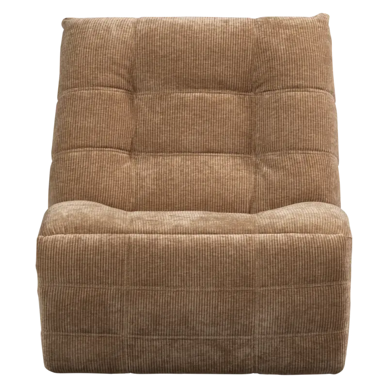 WOOOD-collectie HEIN RELAXFAUTEUIL ELEKTRISCH GEWEVEN RIB LICHTBRUIN