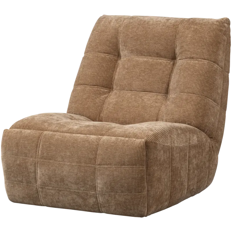 WOOOD-collectie HEIN RELAXFAUTEUIL ELEKTRISCH GEWEVEN RIB LICHTBRUIN