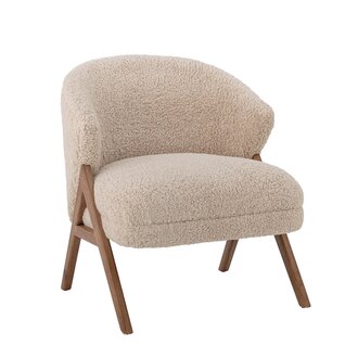Bloomingville Camino Lounge Chair, Nature, Rubberwood - Copy