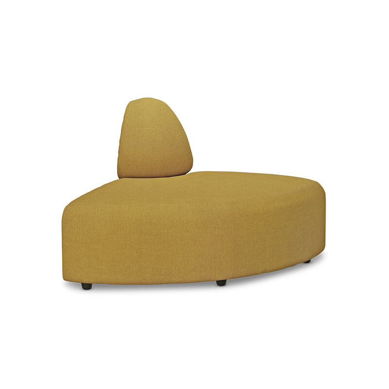 HKLIVING-collectie Jax bank: element angle, linnen, burnt ochre