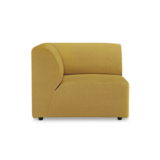 HKLIVING Jax bank: element links hoek, linnen, burnt ochre