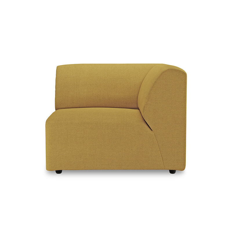 HKLIVING-collectie Jax bank: element rechts end, linnen, burnt ochre