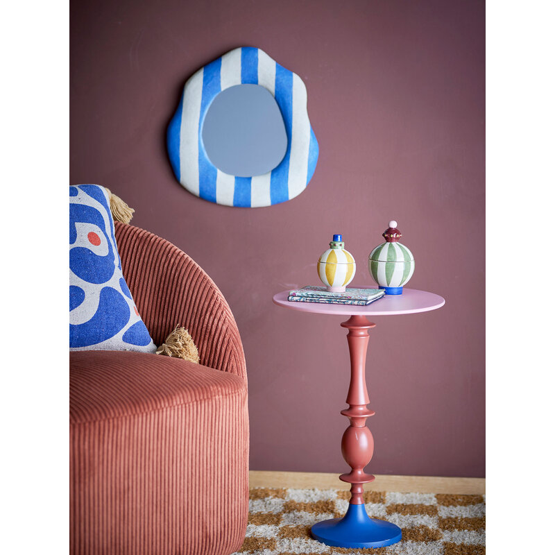 Bloomingville-collectie Annan bijzettafel rood aluminium