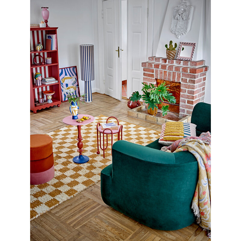 Bloomingville-collectie Annan Side Table, Red, Aluminum