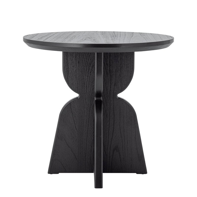 Bloomingville-collectie Vixen eettafel zwart sparrenhout