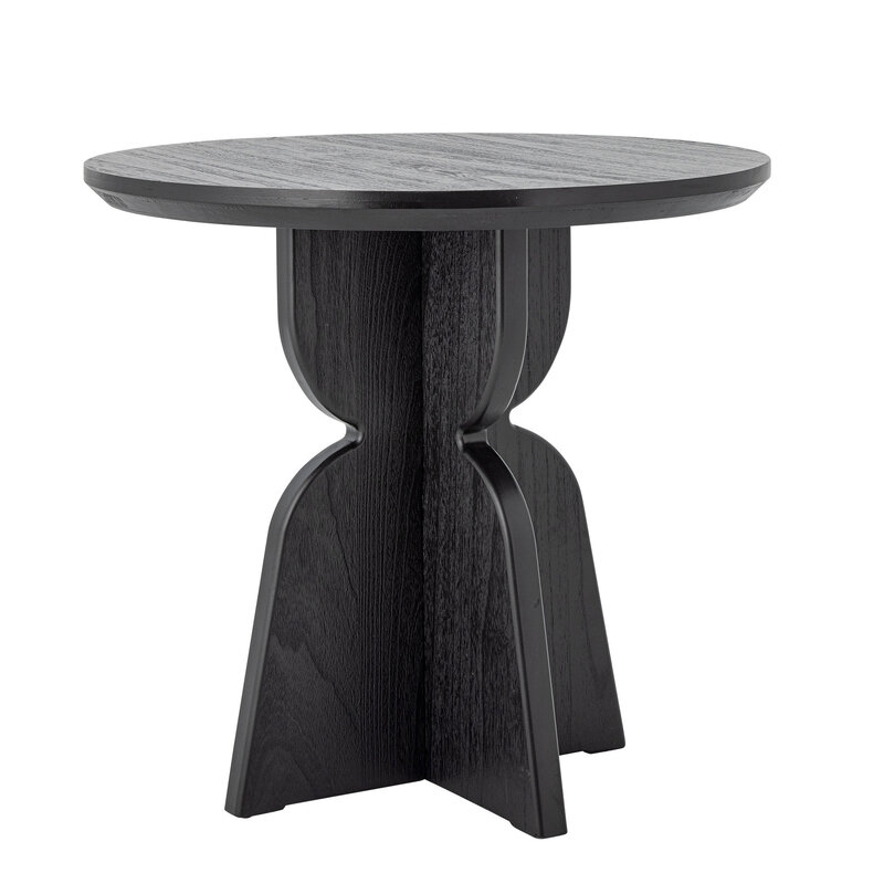 Bloomingville-collectie Vixen eettafel zwart sparrenhout