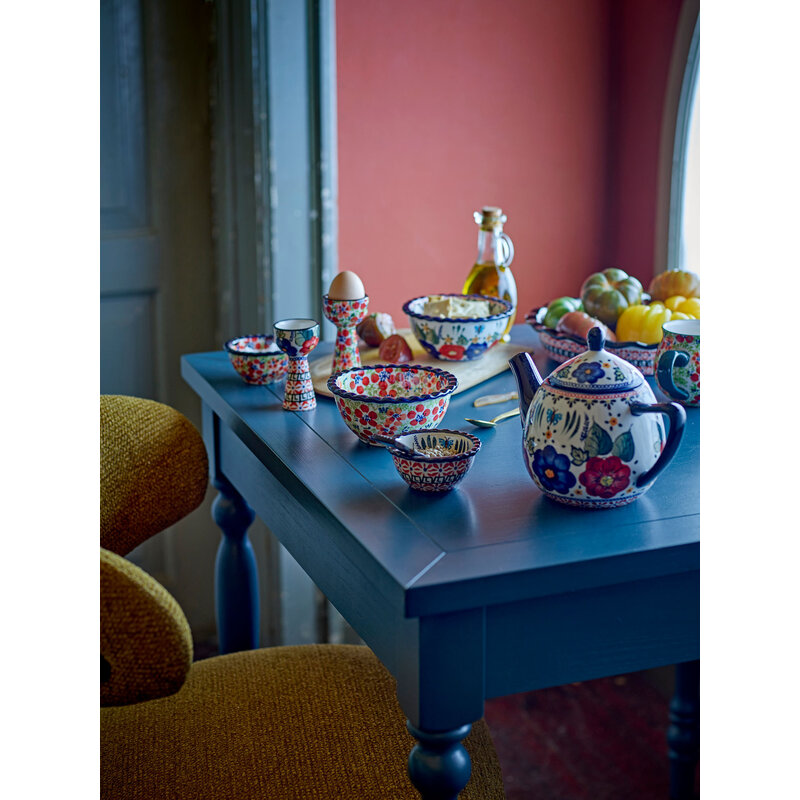 Bloomingville-collectie Bassy Dining Table, Blue, Firwood