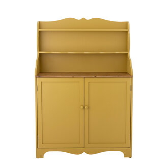 Bloomingville Libby Cabinet, Yellow, Pine