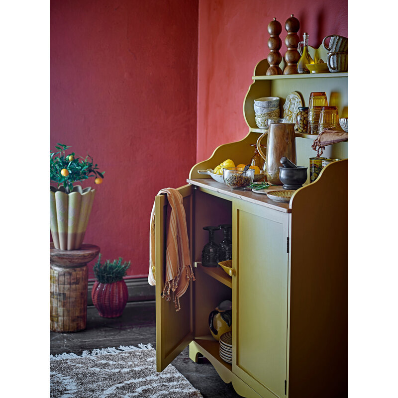 Bloomingville-collectie Libby Cabinet, Yellow, Pine