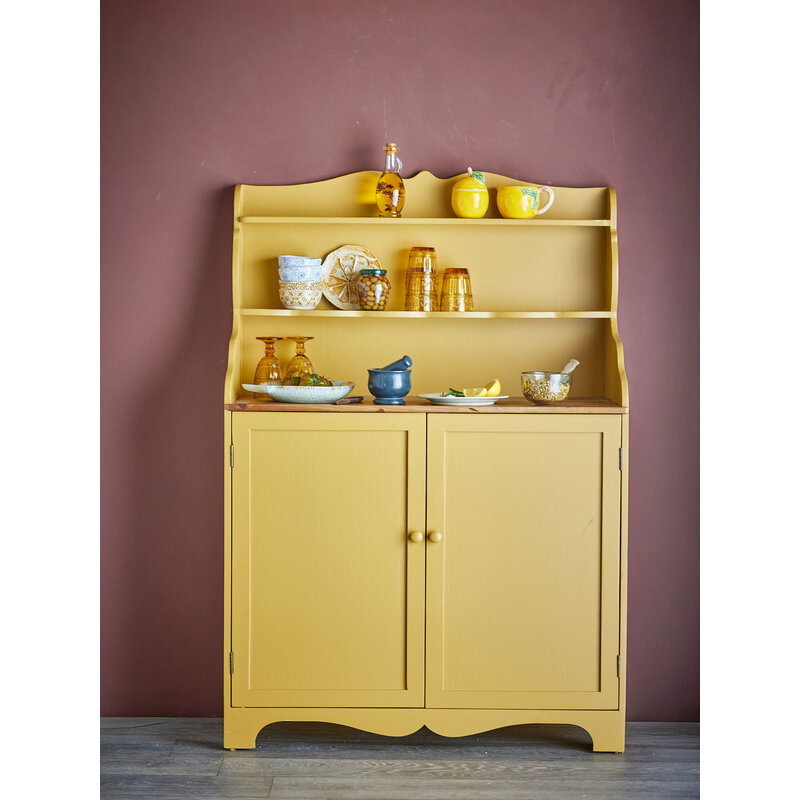 Bloomingville-collectie Libby Cabinet, Yellow, Pine