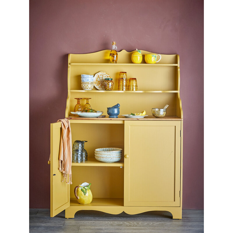 Bloomingville-collectie Libby Cabinet, Yellow, Pine