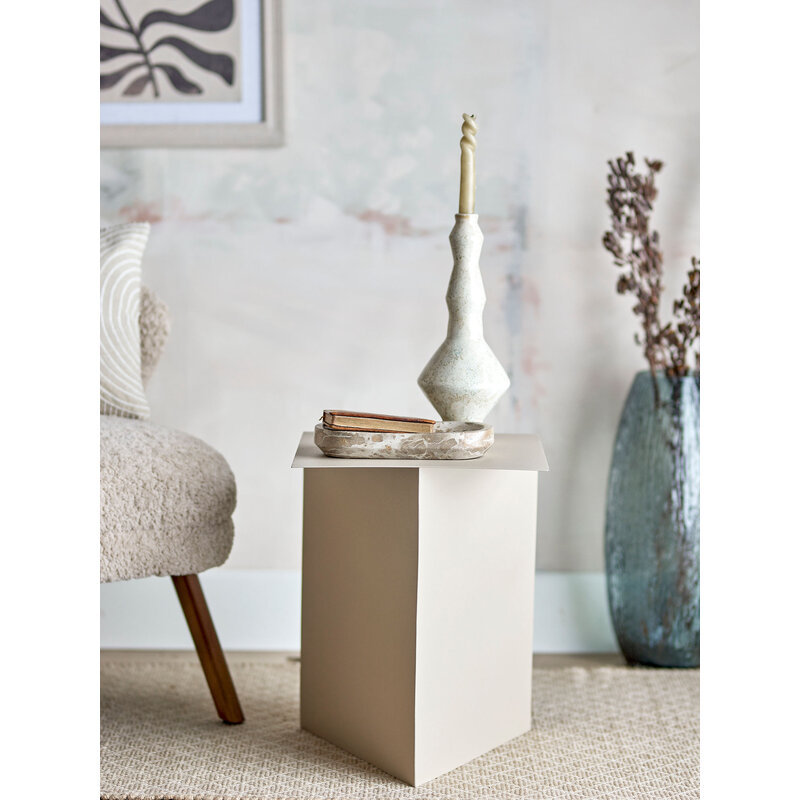 Bloomingville-collectie Tasha bijzettafel naturel metaal