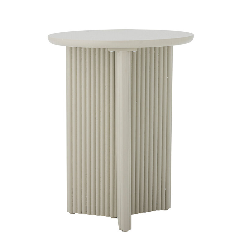 Bloomingville-collectie Edith bijzettafel wit sparrenhout