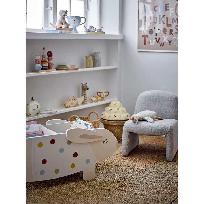 Bloomingville-collectie Cillie mand met deksel naturel zeegras