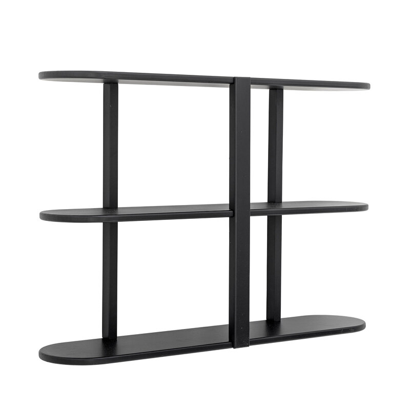 Bloomingville-collectie Vicente plank zwart MDF