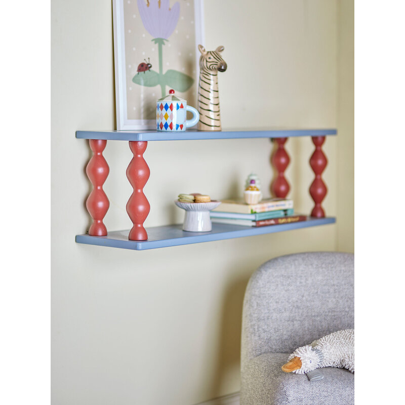 Bloomingville-collectie Bibiola Shelf, Blue, MDF
