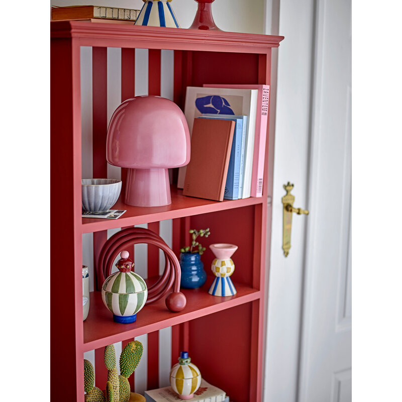 Bloomingville-collectie Paddy tafellamp roze glas