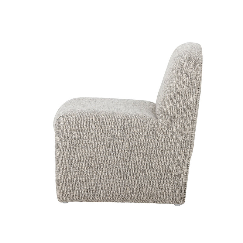 Bloomingville-collectie Neel ministoel grijs polyester