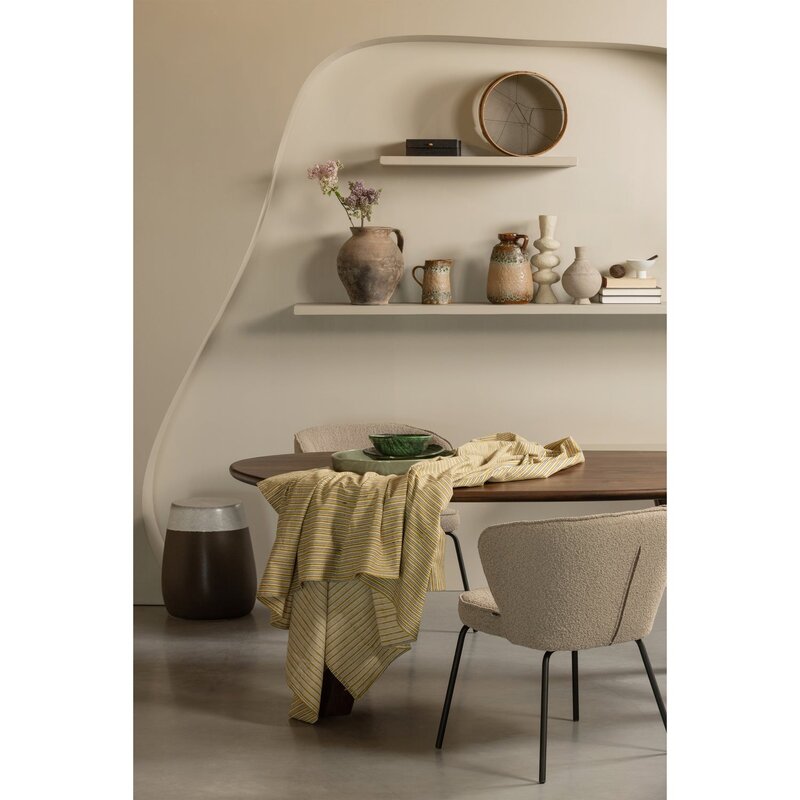 WOOOD ADMIT EETKAMERSTOEL BOUCLE BEIGE (set of 2)