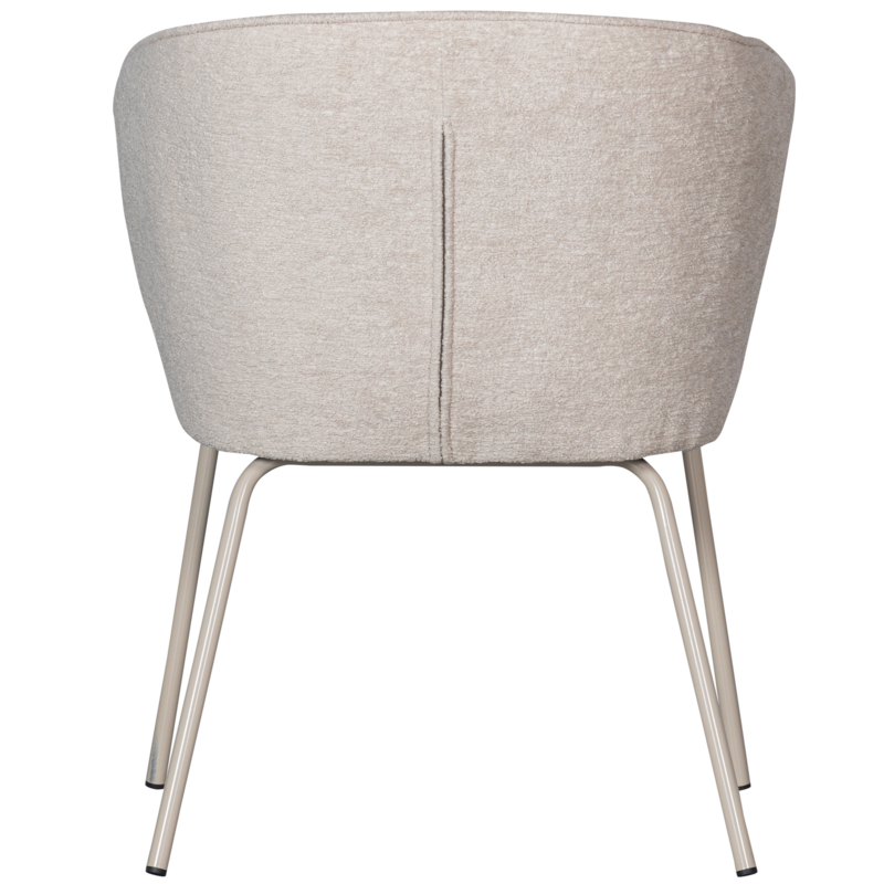 WOOOD-collectie Admit Eetkamerstoel Geweven Stof Pebble (Set Of 2)