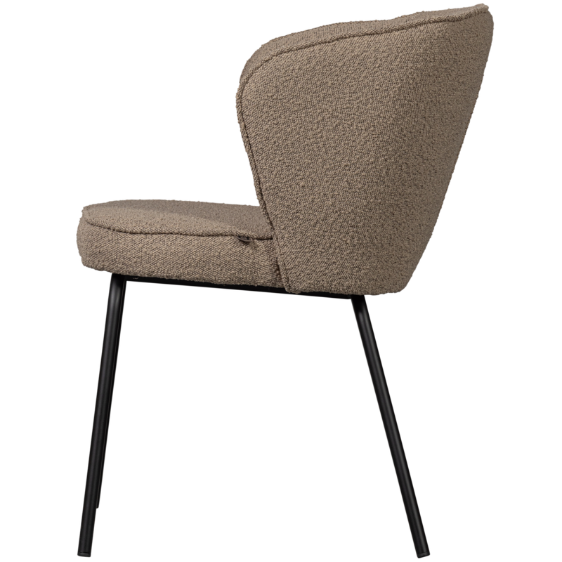 WOOOD-collectie Admit Eetkamerstoel Boucle Beige (Set Of 2)