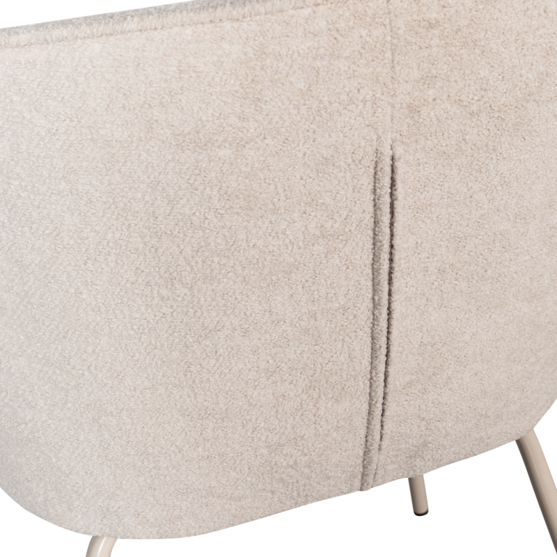 WOOOD-collectie Admit Eetkamerstoel Geweven Stof Pebble (Set Of 2)