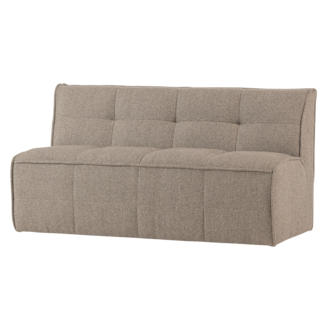 vtwonen Cluster Eetbankje Met Rugleuning Boucle Khaki Bruin