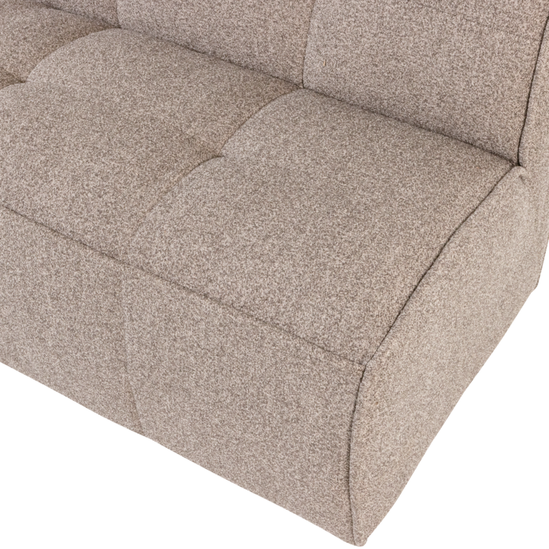 vtwonen-collectie Cluster Eetbankje Met Rugleuning Boucle Khaki Bruin