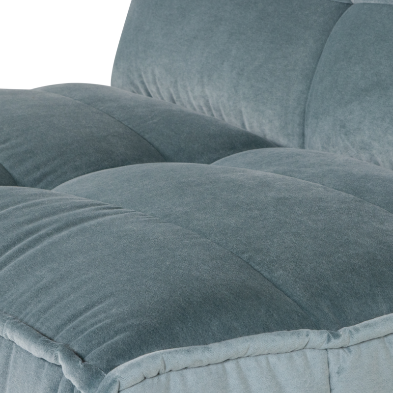 vtwonen-collectie Cluster 1-Seater Element Velvet Turquoise Blue