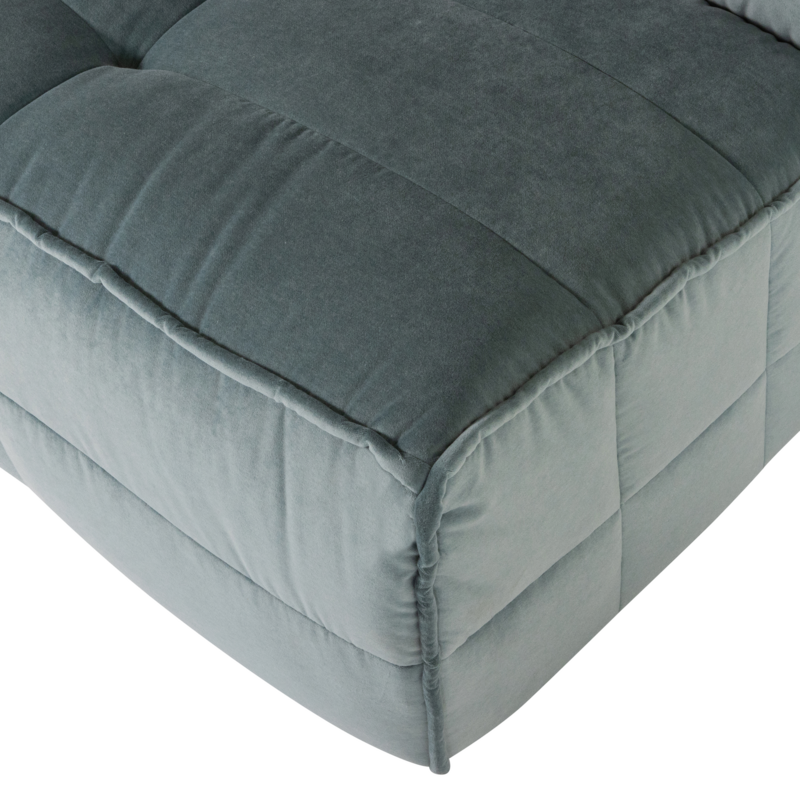 vtwonen-collectie Cluster 1-Seater Element Velvet Turquoise Blue