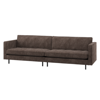 WOOOD Rodeo Classic 3-Zits Bank Ribstof Bruin