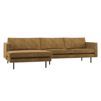WOOOD Rodeo Chaise Longue Bank Links Ribstof Honinggeel