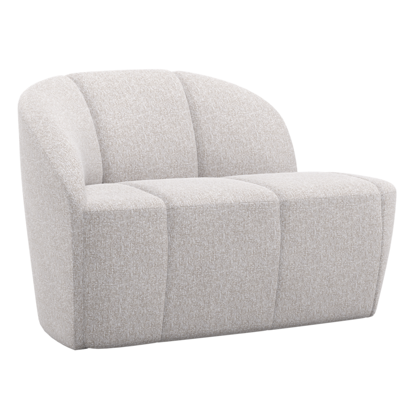 WOOOD-collectie Mojo 2-Zits Bankje Links Boucle Ecru Melange