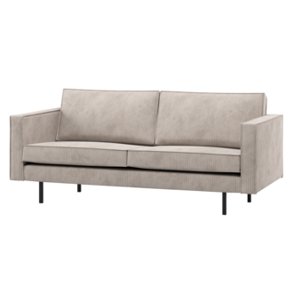 WOOOD Rodeo 2,5-Zits Bank Ribstof Ecru