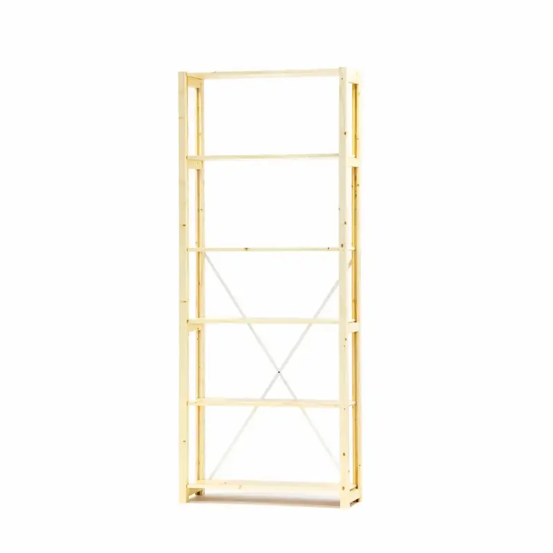 Lundia Original-collectie Boekenkast blank gelakt hout 208,7x84,2x30,5 cm