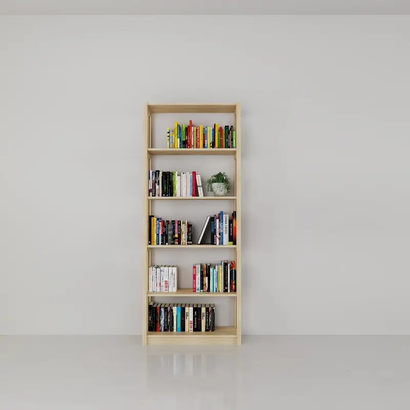Lundia Original-collectie Boekenkast blank gelakt hout 208,7x84,2x30,5 cm