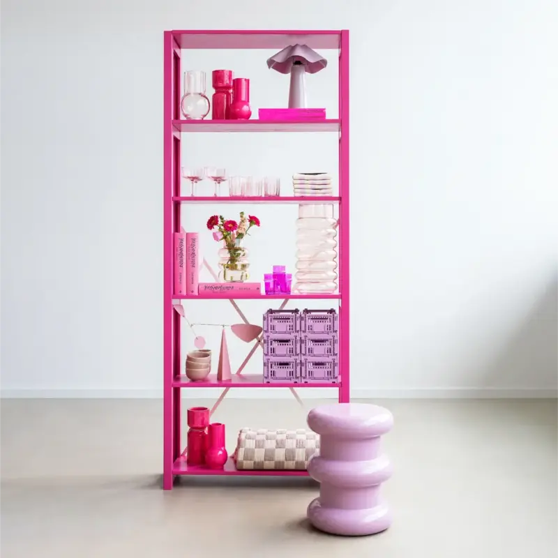Lundia Original-collectie Boekenkast hot pink 208,7x84,2x30,5 cm