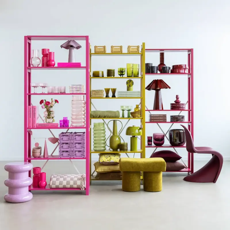 Lundia Original-collectie Bookcase mustard green  208.7x84.2x30.5 cm