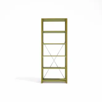 Lundia Original Boekenkast mustard green 208,7x84,2x30,5 cm